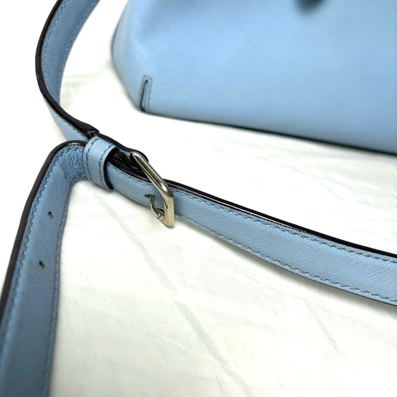 KATE SPADE Cove Street Provence Satchel Crossbody Arctic Blue Saffiano Leather - Picture 15 of 16